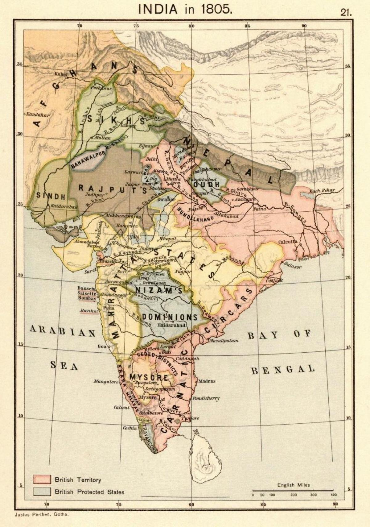 ನಕ್ಷೆ ನೇಪಾಳ ಮೊದಲು 1816