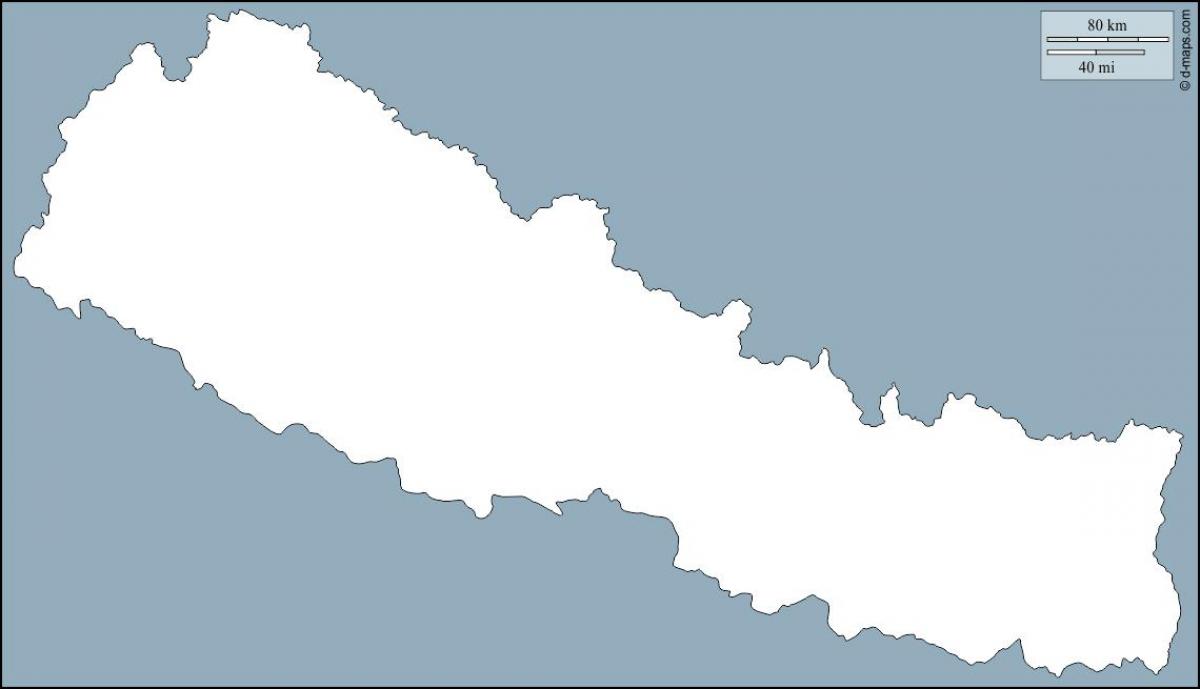 ನಕ್ಷೆಯ ಖಾಲಿ ನೇಪಾಳ