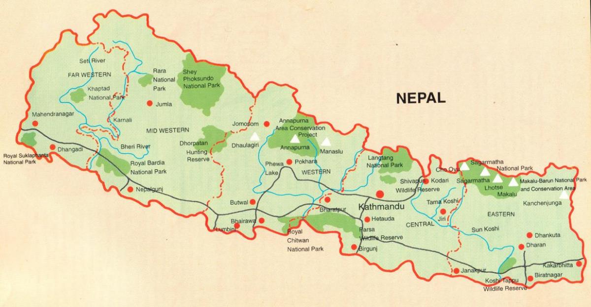 ನಕ್ಷೆ ಪ್ರವಾಸಿ pokhara ನೇಪಾಳ