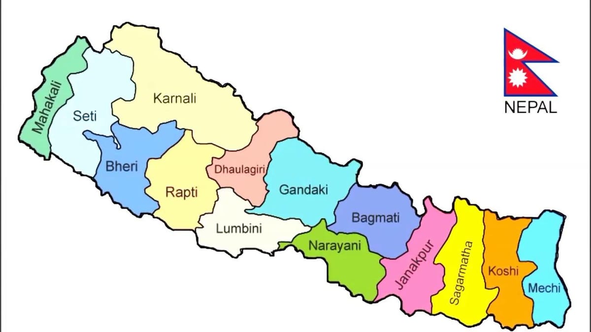 ರಾಜಕೀಯ ನಕ್ಷೆ ನೇಪಾಳ ಎಲ್ಲಾ ಜಿಲ್ಲೆಗಳಲ್ಲಿ