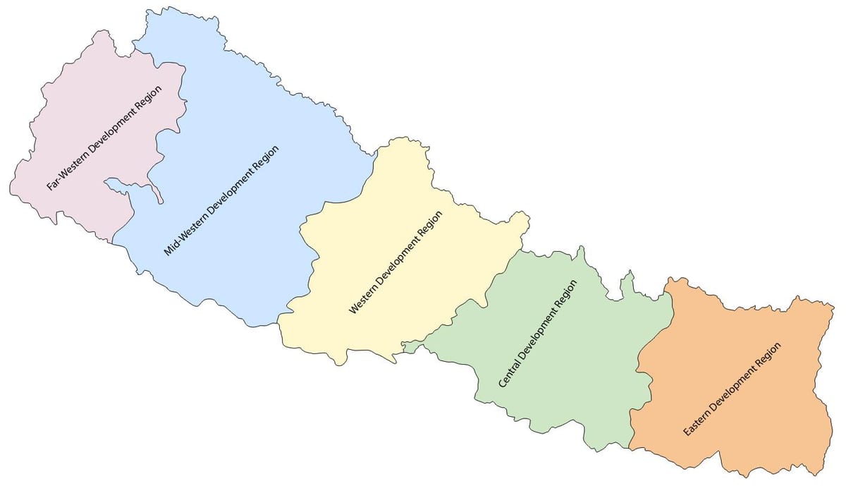 ನಕ್ಷೆ ನೇಪಾಳ ಅಭಿವೃದ್ಧಿ ಪ್ರದೇಶ