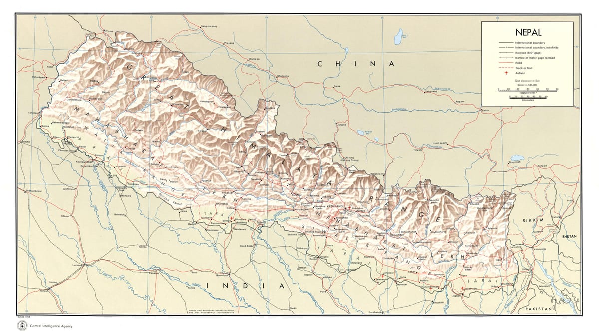 ವಿಮಾನ ನೇಪಾಳ ನಕ್ಷೆ