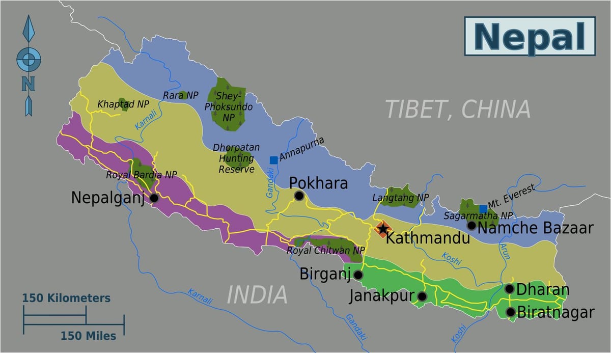 ಮೌಂಟ್ ಎವರೆಸ್ಟ್ ನೇಪಾಳ ನಕ್ಷೆ