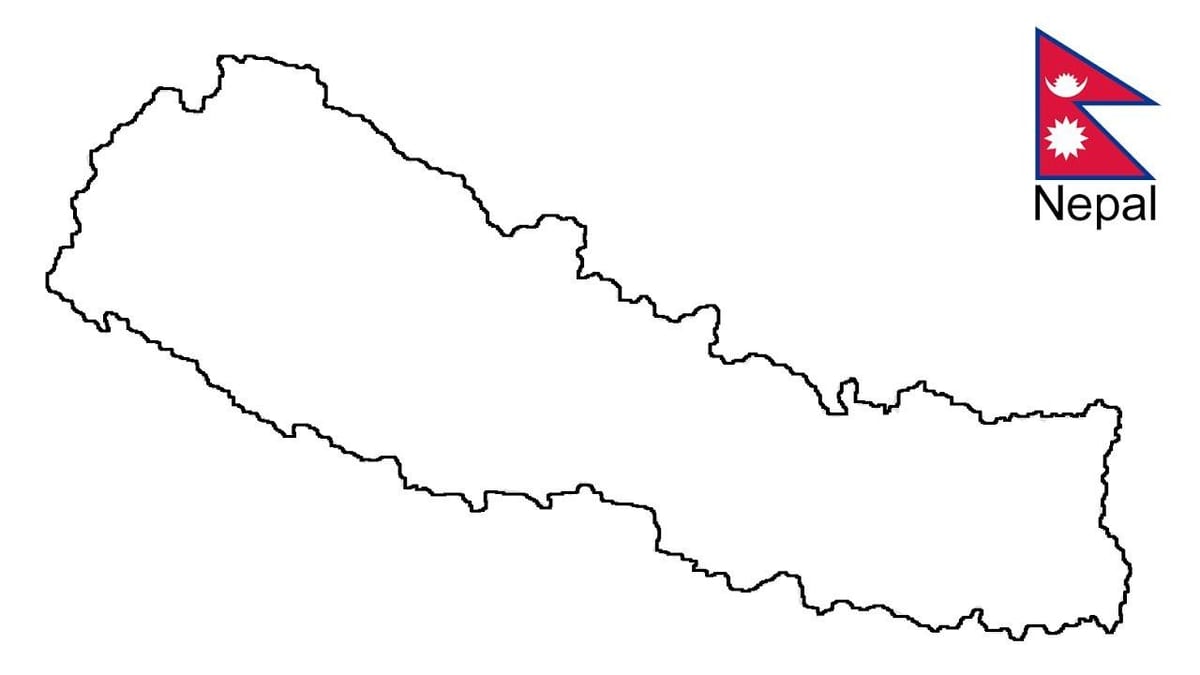 ನಕ್ಷೆ ನೇಪಾಳ ಔಟ್ಲೈನ್
