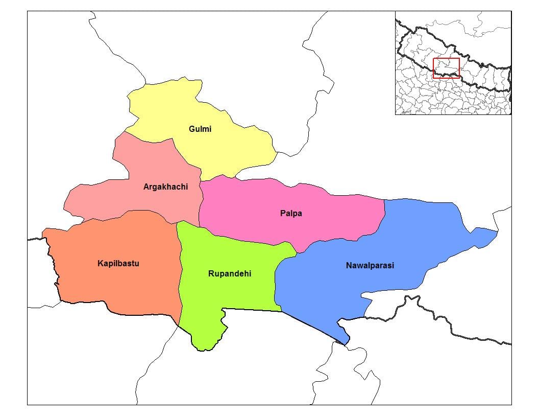 ನಕ್ಷೆ rupandehi ನೇಪಾಳ