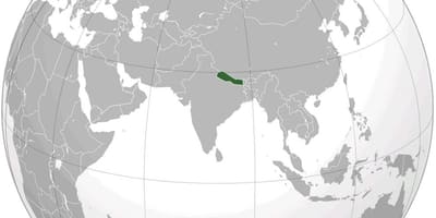 ನಕ್ಷೆ ಭೂಮಿಯ ನೇಪಾಳ